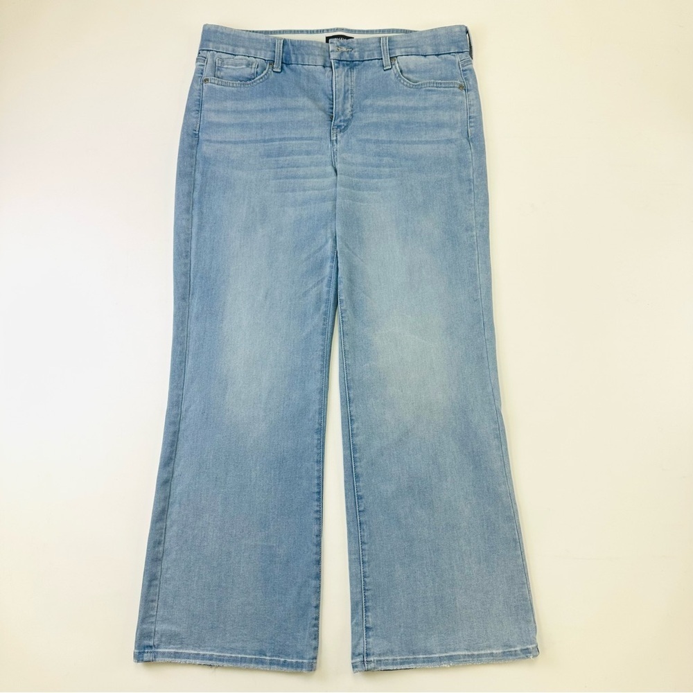 NYDJ wide leg Waist Match jeans Medium Crystalline Wash stretch denim casual